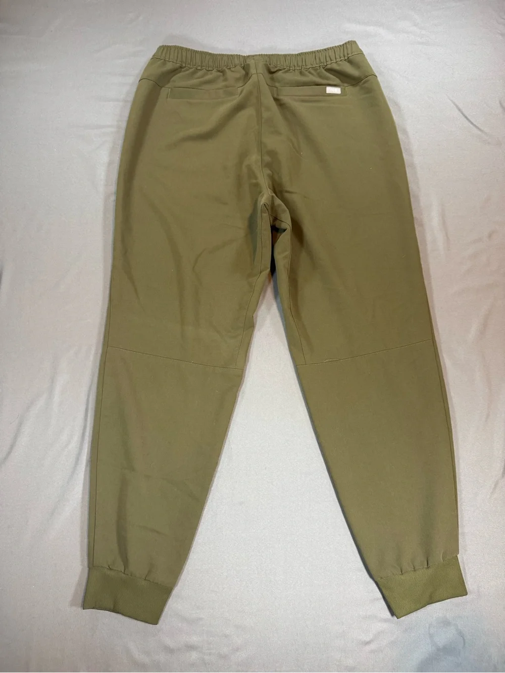 Figs Olive Green Tansen Men's Joggers with Orange Drawstring